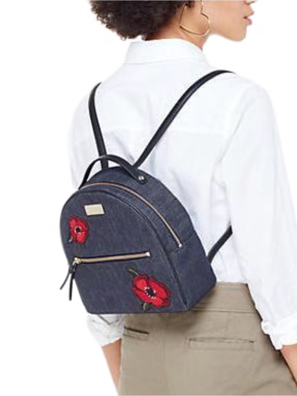 NWT Kate spade Grove Street Denim Poppy Sammi Backpack